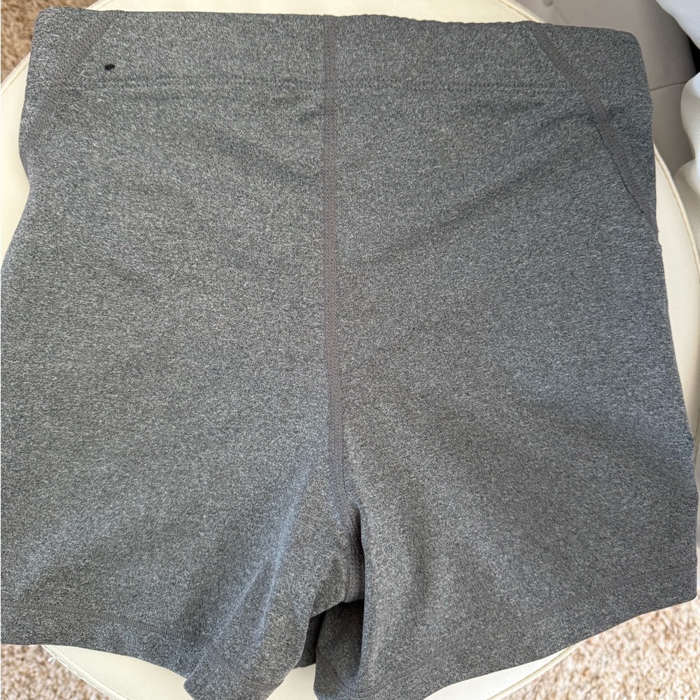 Nike Gray Athletic Shorts spandex - Picture 2 of 2